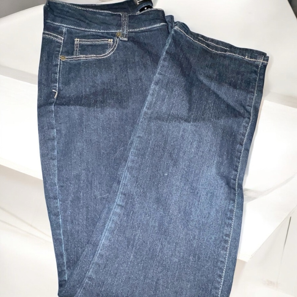 dressbarn Dark Blue Ankle Jeans